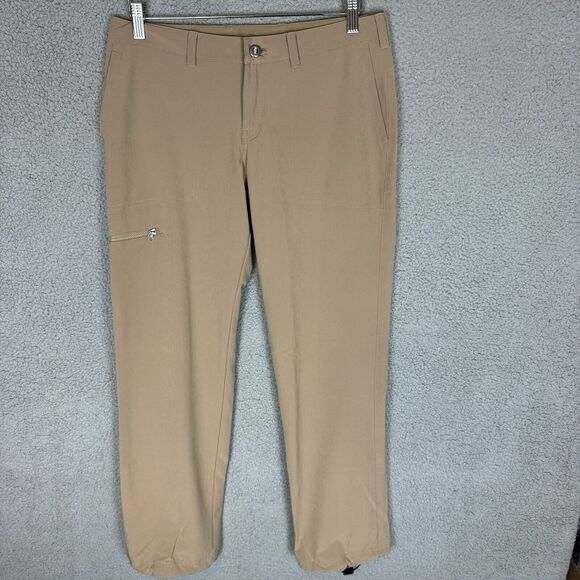 Patagonia Pants Womens 6 Khaki Roll‎ Up Pockets Outdoor Hiking Lightweight - Picture 1 of 9